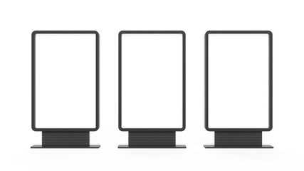 3D rendering Outdoor Advertising Stand Display Lightbox Isolated