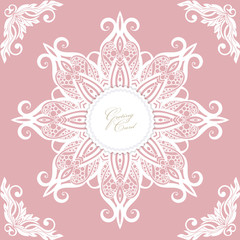  Vector lace doily,   decoration, design element.