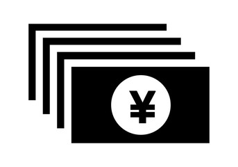 Currency Yen, Japanes money icon