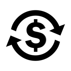 Exchange money, Currency Dollar, Dollar exchange symbol