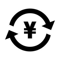 Obraz premium Exchange money, Currency Japan money , Yen exchange icon