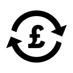 Exchange money, Currency Pound Stering, Pound Stering exchange symbol