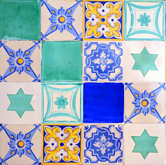Popular mosaic, abstract background of colors