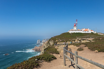 Fototapeta na wymiar Lighthouse and Coast, Cabo da Roca, Sintra, Portugal