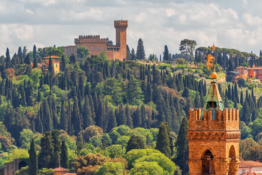 Torre del Gallo is a historical building located in Florence, Italy, located at Pian de' Giullari, in the hills of Arcetri. Italy.