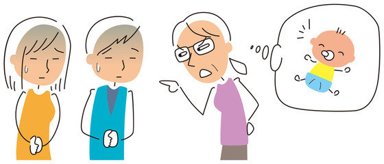 子供はまだかと説教する姑