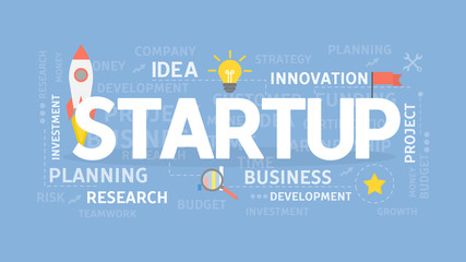 Startup concept illustration.