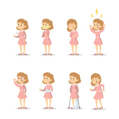 Symptoms with woman.