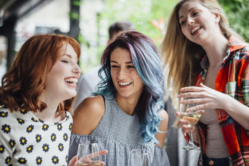 Women Enjoying Drinks Together