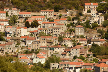 Fototapeta na wymiar Lastovo old town, Lastovo island, Croatia