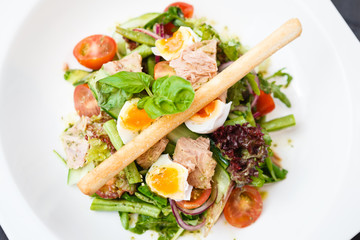 Salad nicoise with tuna