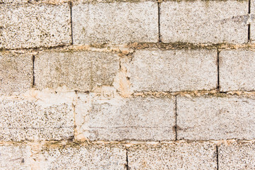 painted brick on white 