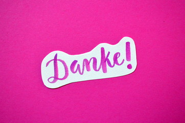 DANKE! Kalligraphie