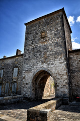 Fototapeta na wymiar The old bastide of Monpazier, Dordogne, France