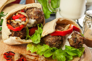 Tasty kofta kebab