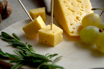 Cheese with rosemary