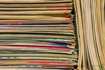 Stack of the old journals for background