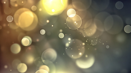 golden bokeh background