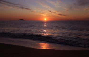 Sunrise over the sea