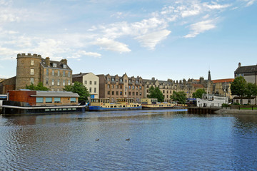 Naklejka premium Port of Leith, Edinburgh, SCOTLAND.