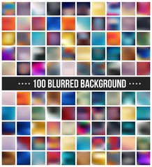 Abstract Creative concept vector multicolored blurred background set. For Web and Mobile Applications, art illustration template design, business infographic and social media, modern decoration