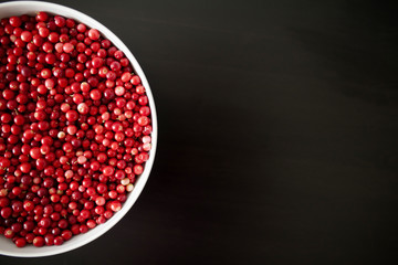 cranberries in bowl