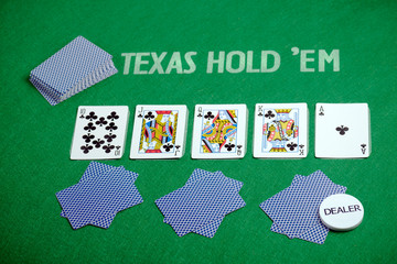 Poker cards Texas Hold em
