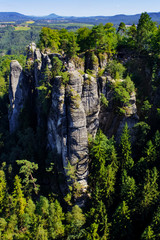 National park Saxon Switzerland at summer daytime