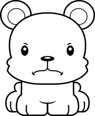 Fototapeta premium Cartoon Angry Bear