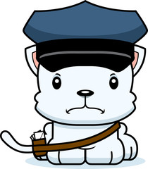 Cartoon Angry Mail Carrier Kitten