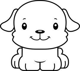 Cartoon Smiling Puppy