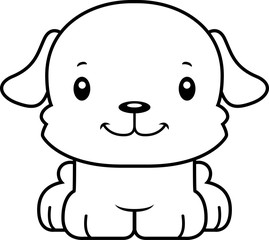 Cartoon Smiling Puppy