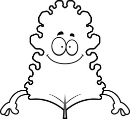 Happy Cartoon Kale Leaf