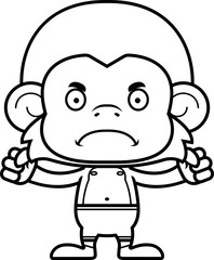 Cartoon Angry Monkey Swimsuit