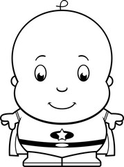 Cartoon Baby Superhero