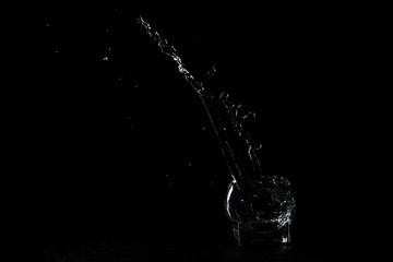 Verre et éclaboussures