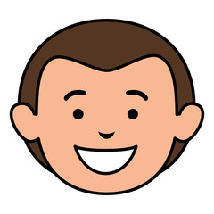 young man head avatar character