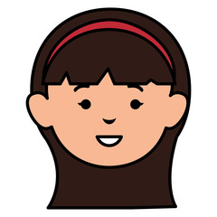 Obraz premium beautiful woman head avatar character