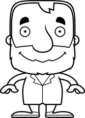 Cartoon Smiling Doctor Man