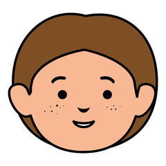 young man head avatar character
