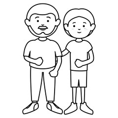 father with son avatars characters