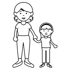 grandmother with granddaughter avatars