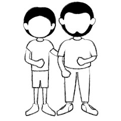 father with son avatars characters