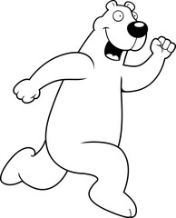 Polar Bear Running