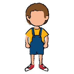 cute little boy avatar character