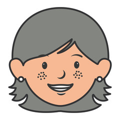 Obraz premium beautiful woman head avatar character