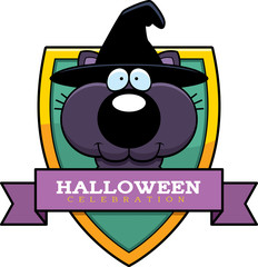 Cartoon Witch Cat Halloween Graphic