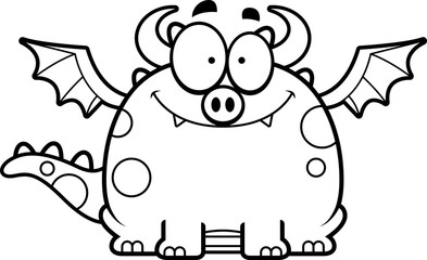 Smiling Cartoon Dragon