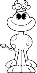 Smiling Cartoon Cow