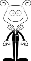 Cartoon Smiling Groom Bee
